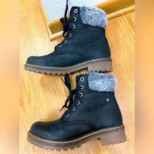 Like New Pajar Canada Leather Waterproof Impermeable Snow Boots size 37 (6.5)